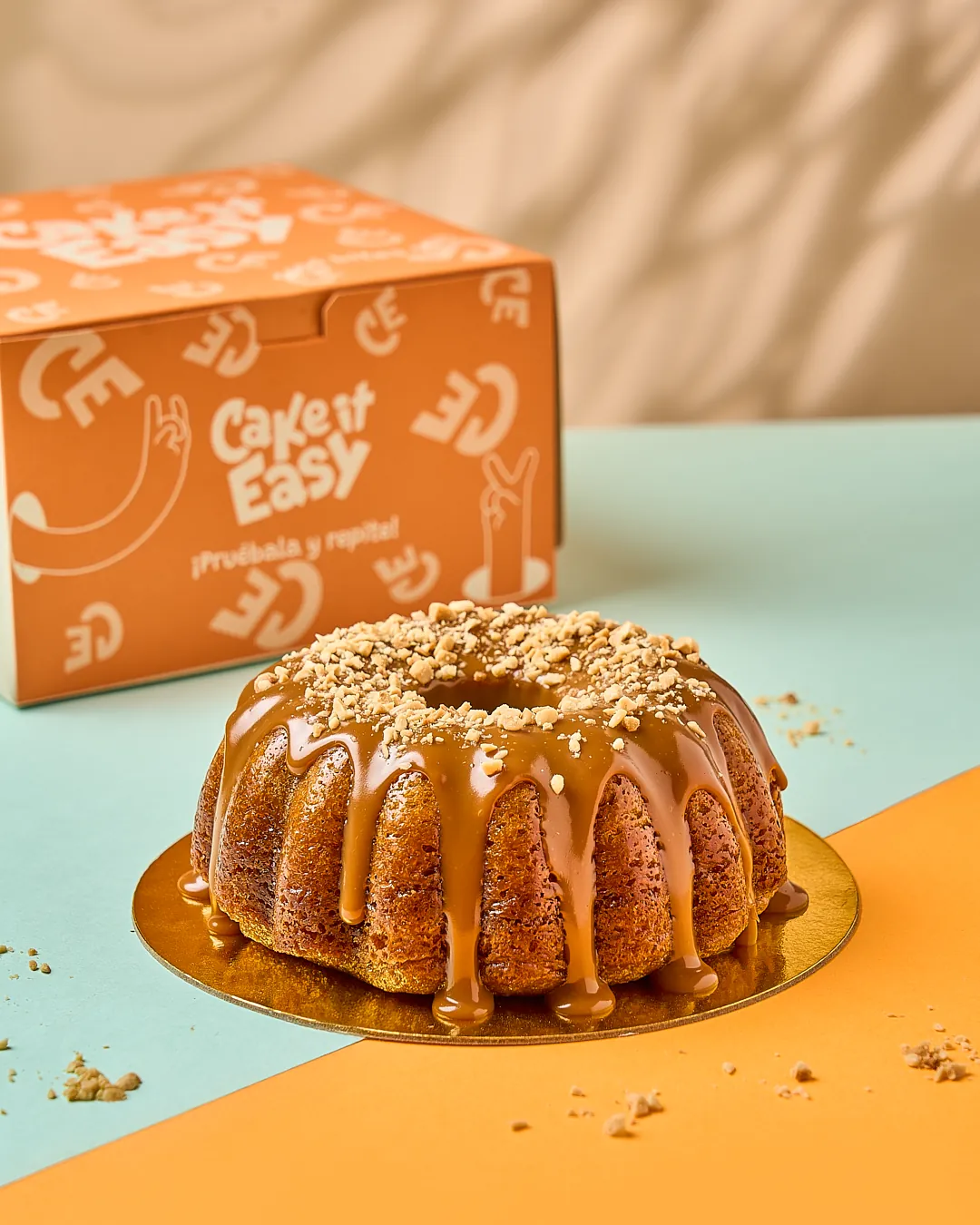 Torta Cake it Easy con su empaque para redes y ecommerce